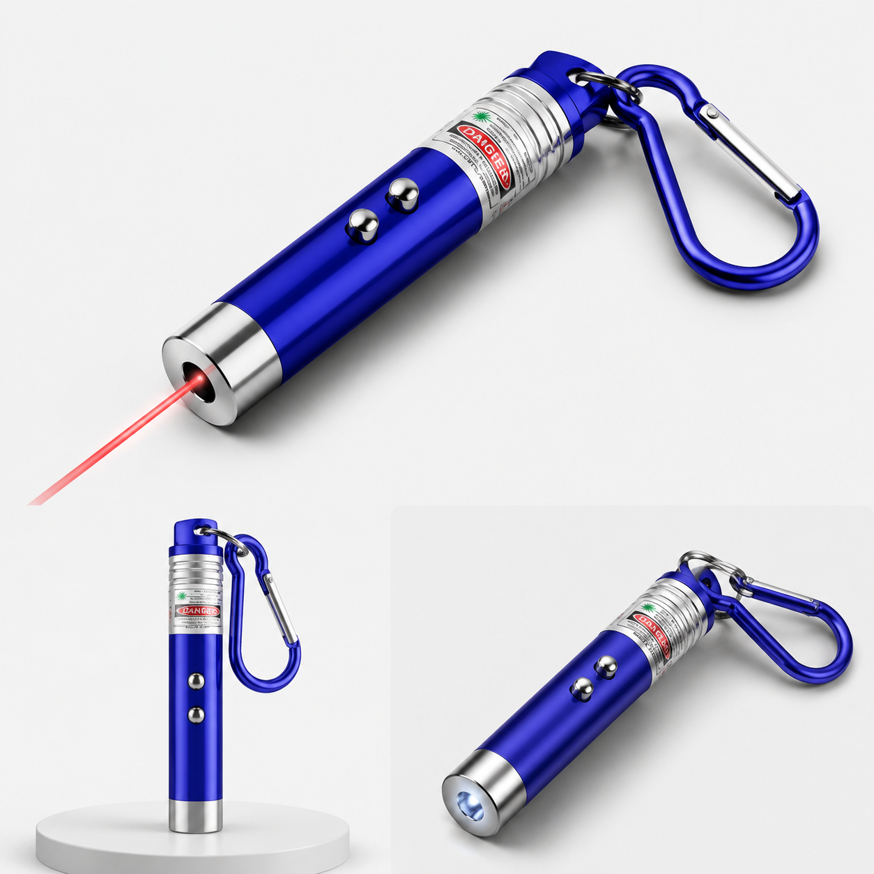 Mini LED Laser Pointer Keychain – Portable Presentation & Pet Toy Light