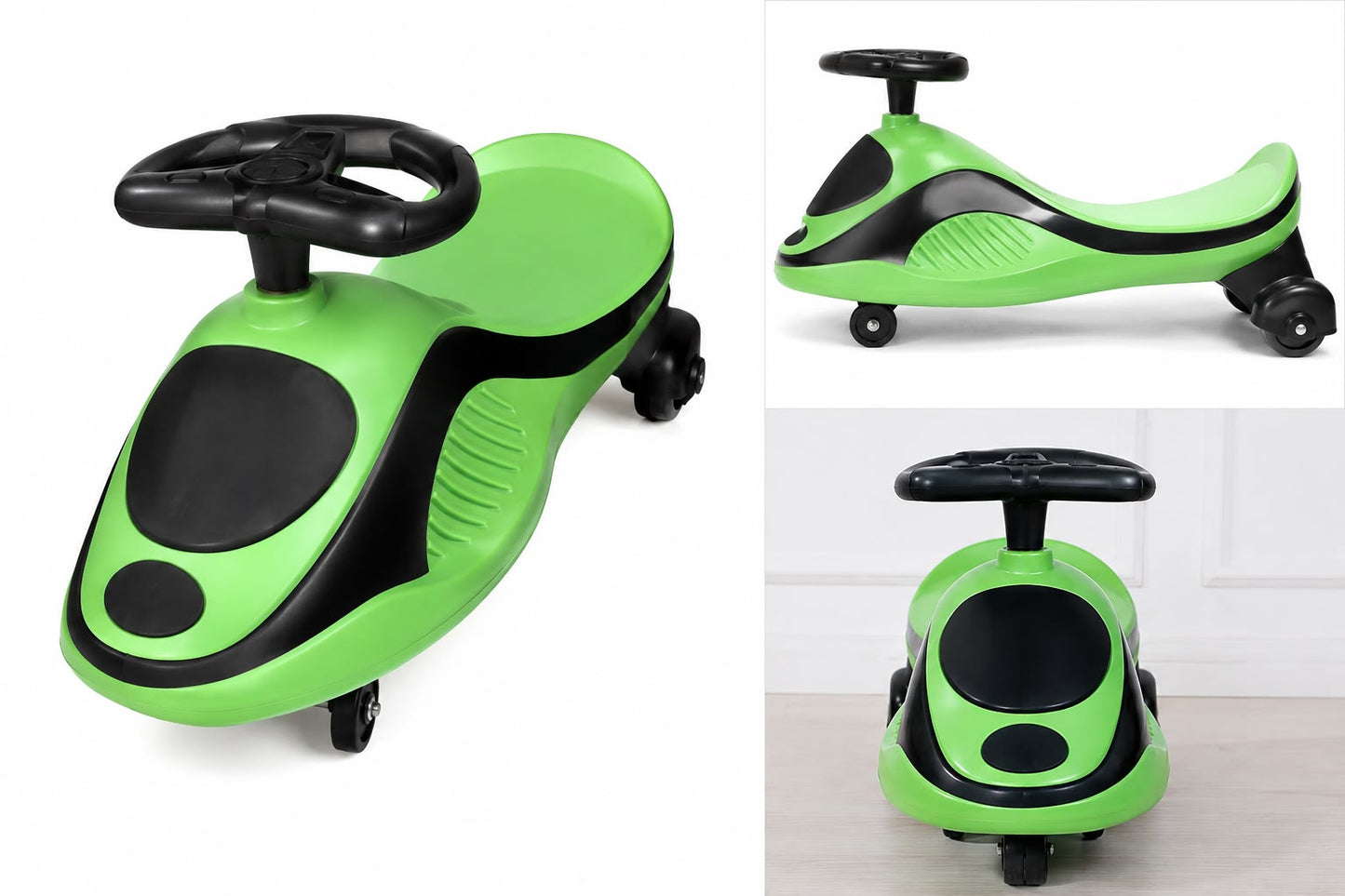 Kids Wiggle Car Ride-On Toy – Self-Driving Swing Car with Steering Wheel for Boys & Girls