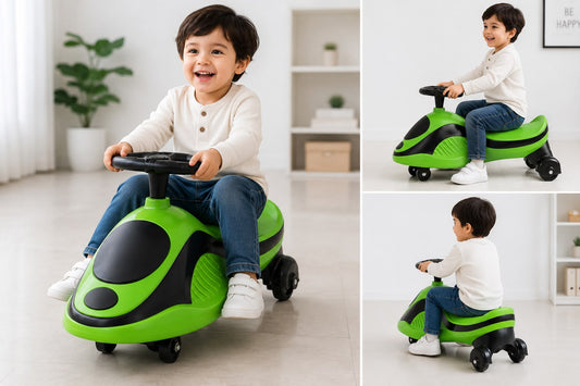 Kids Wiggle Car Ride-On Toy – Self-Driving Swing Car with Steering Wheel for Boys & Girls